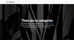 Desktop Screenshot of nocategories.net