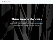 Tablet Screenshot of nocategories.net
